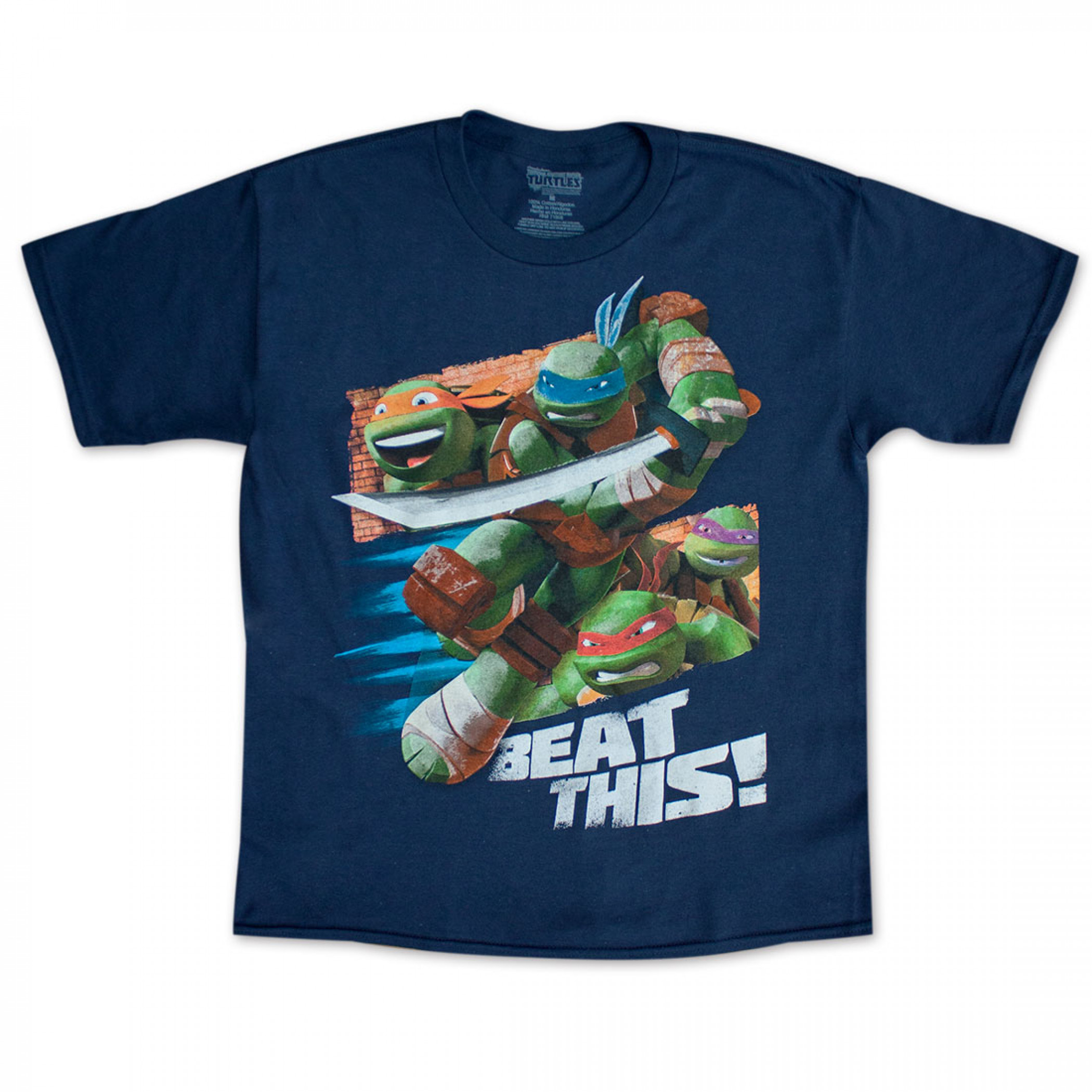 Teenage Mutant Ninja Turtles Navy Blue Youth Boys 8-20 T-Shirt
